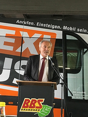 Landrat Hans-Joachim Weirather bei der Eröffnung